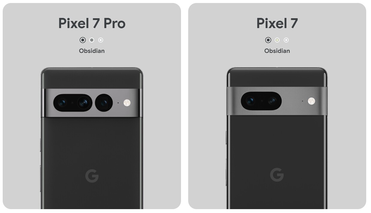 Màu Obsidian của Google Pixel 7